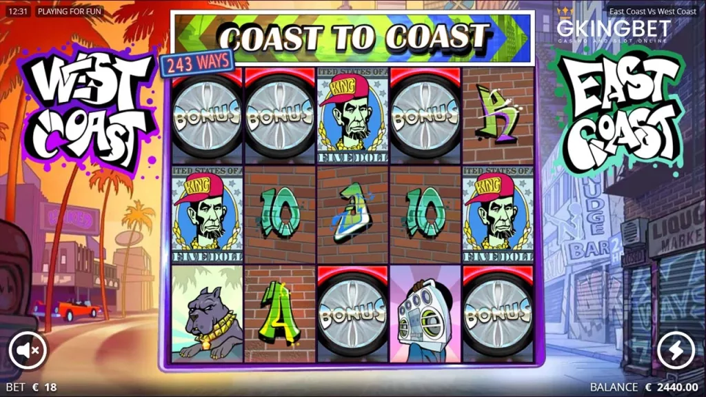 East Coast vs West Coast Slot