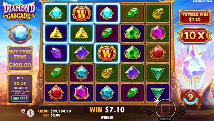 ทดลองเล่น Diamond Cascade Slot